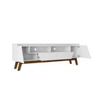 Marcus Mobile TV con 4 Ripiani per TV fino a 70" con Centro di Intrattenimento e Consolle Multimediale - Manhattan Comfort