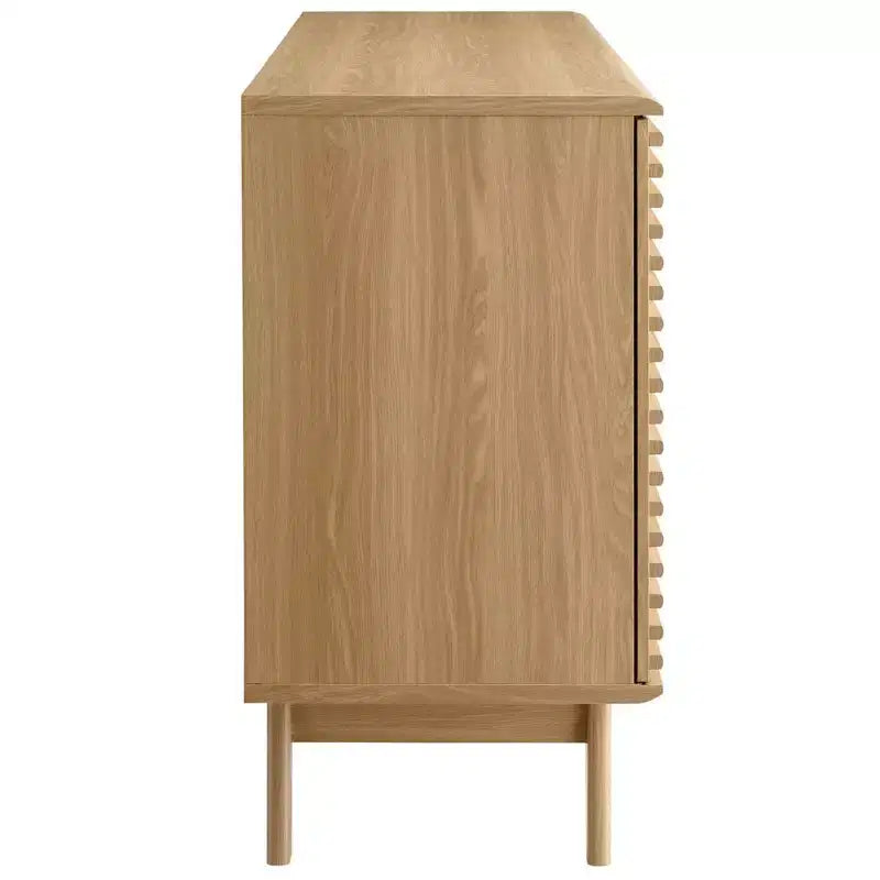 Credenza o tavolo da buffet Render da 63" o supporto TV - Quercia - Modway: Mobile contenitore multimediale di metà secolo