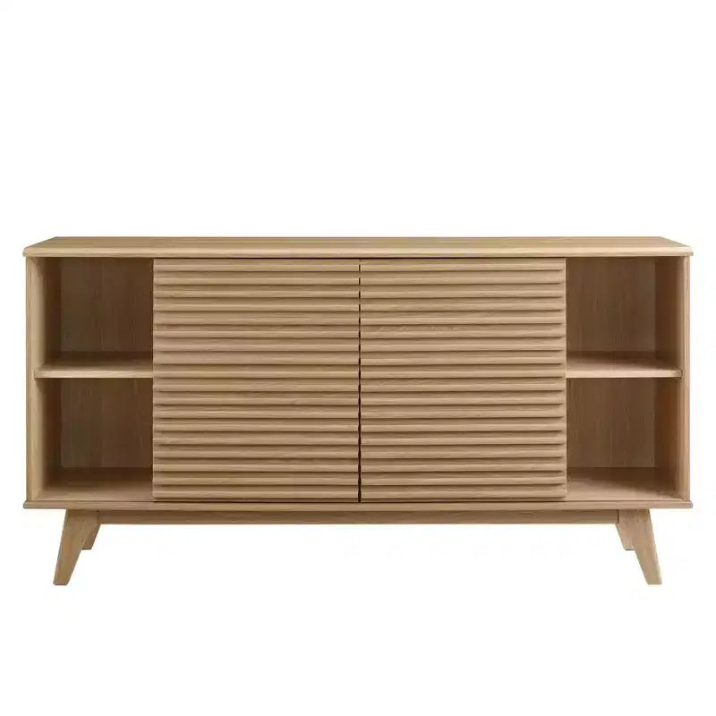 Credenza o tavolo da buffet Render da 63" o supporto TV - Quercia - Modway: Mobile contenitore multimediale di metà secolo