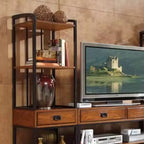 Mobile TV in rovere stile Artigiano moderno - Home Styles: con credenza e librerie, per TV da 60"