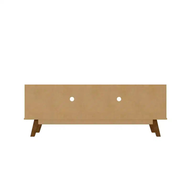 Marcus Mobile TV Stand in stile Mid-Century Modern con 5 ripiani, per TV fino a 65", marrone rustico - Manhattan Comfort: Mobile TV, Consolle multimediale