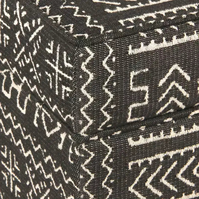 Pouf contenitore quadrato con coperchio rimovibile Onyx - HomePop: Imbottito, Forma rettangolare