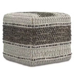Heyfield Square Pouf Earth Tone Brown - WyndenHall