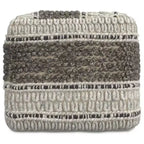 Pouf quadrato Heyfield marrone terra - WyndenHall