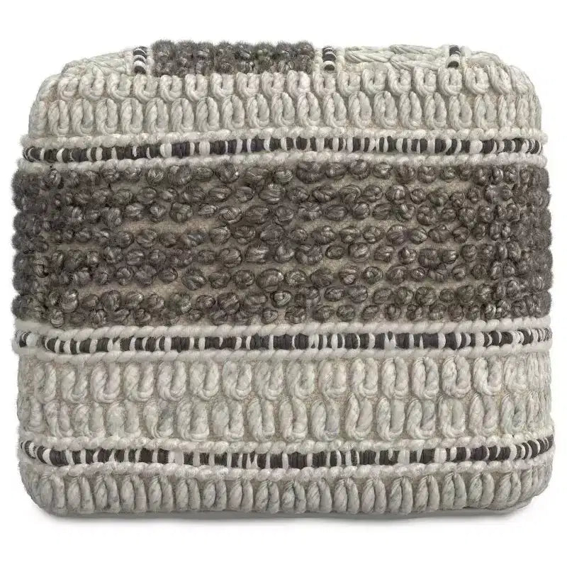 Pouf quadrato Heyfield marrone terra - WyndenHall