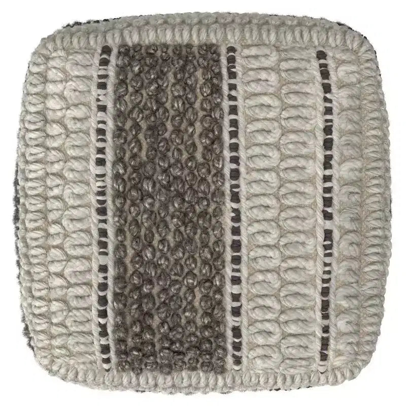 Pouf quadrato Heyfield marrone terra - WyndenHall