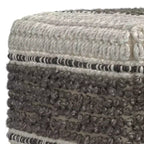 Pouf quadrato Heyfield marrone terra - WyndenHall