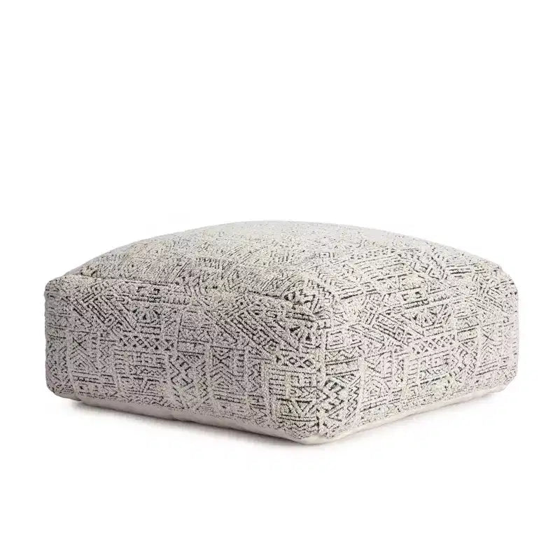 Pouf Escondido Grigio/Avorio - Anji Mountain