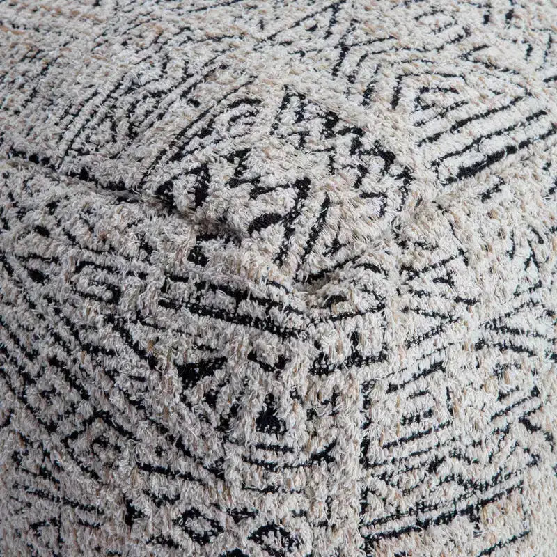 Pouf Escondido Grigio/Avorio - Anji Mountain