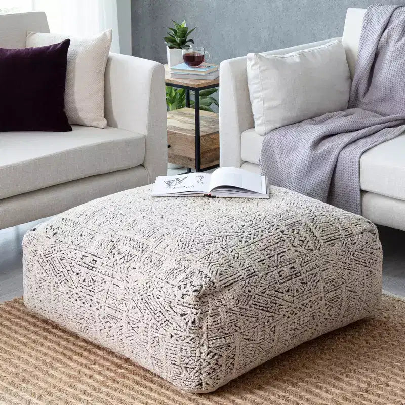Pouf Escondido Grigio/Avorio - Anji Mountain
