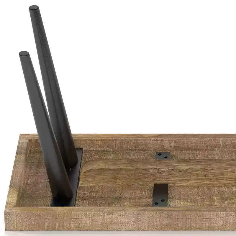 Panca Jamison in Legno Naturale Effetto Invecchiato - WyndenHall