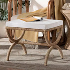 bali & pari Pouf in alga marina Maliyah Marrone naturale