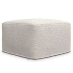 WyndenHall Lyanna Square Pouf Ivory