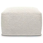 WyndenHall Lyanna Pouf Quadrato Avorio