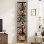 LITTLE TREE Scaffale Libreria a 7 Ripiani 200 cm Marrone/Nero