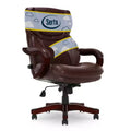 Big & Tall Executive Chair Redwood Leather - Serta: Upholstered, Swivel, Fixed Height, Modern Style