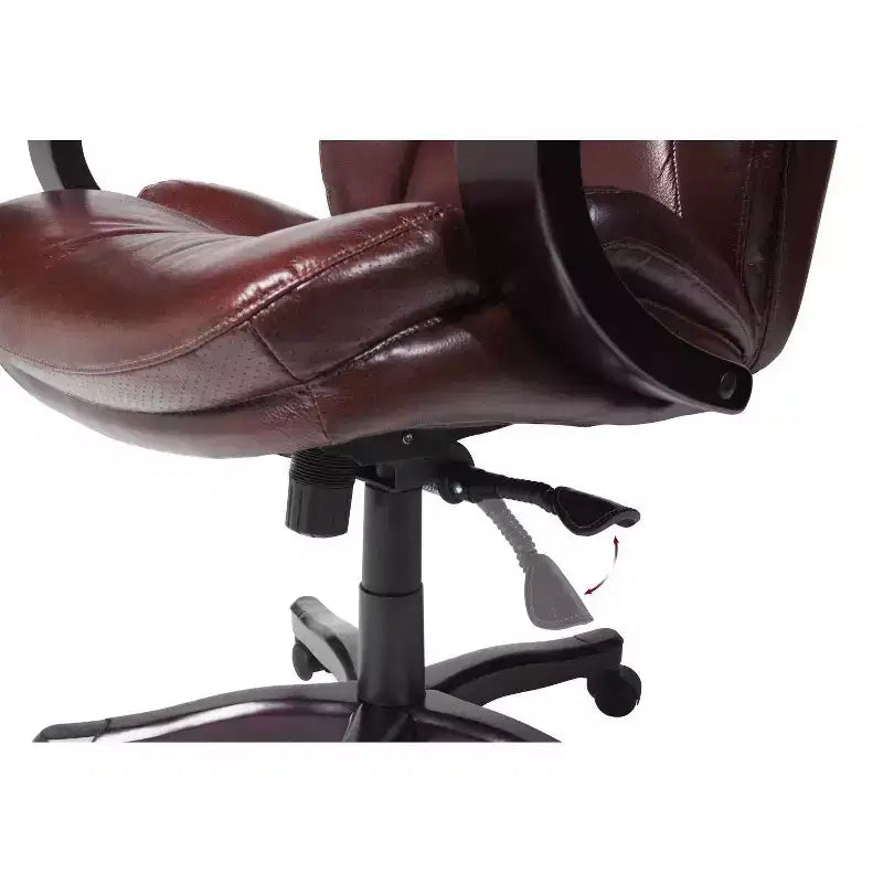 Poltrona Direzionale Extra-Large Redwood in Pelle - Serta: Imbottita, Girevole, Altezza Fissa, Stile Moderno