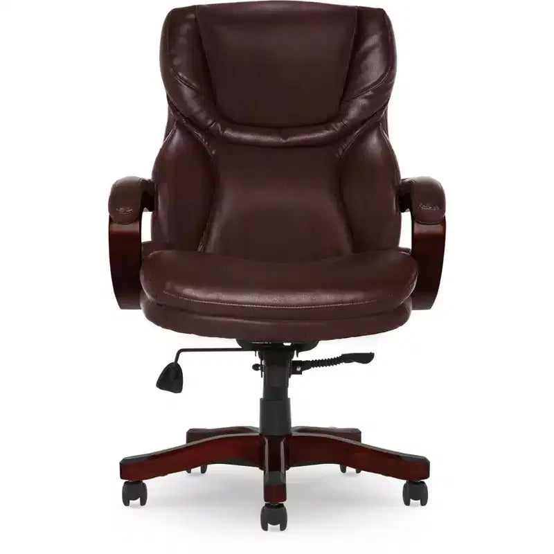 Poltrona Direzionale Extra-Large Redwood in Pelle - Serta: Imbottita, Girevole, Altezza Fissa, Stile Moderno