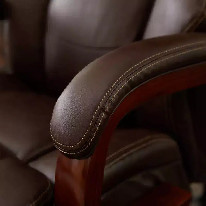 Sedia direzionale grande e alta marrone - La-Z-Boy: Memory Foam, ergonomica, capacità 181 kg