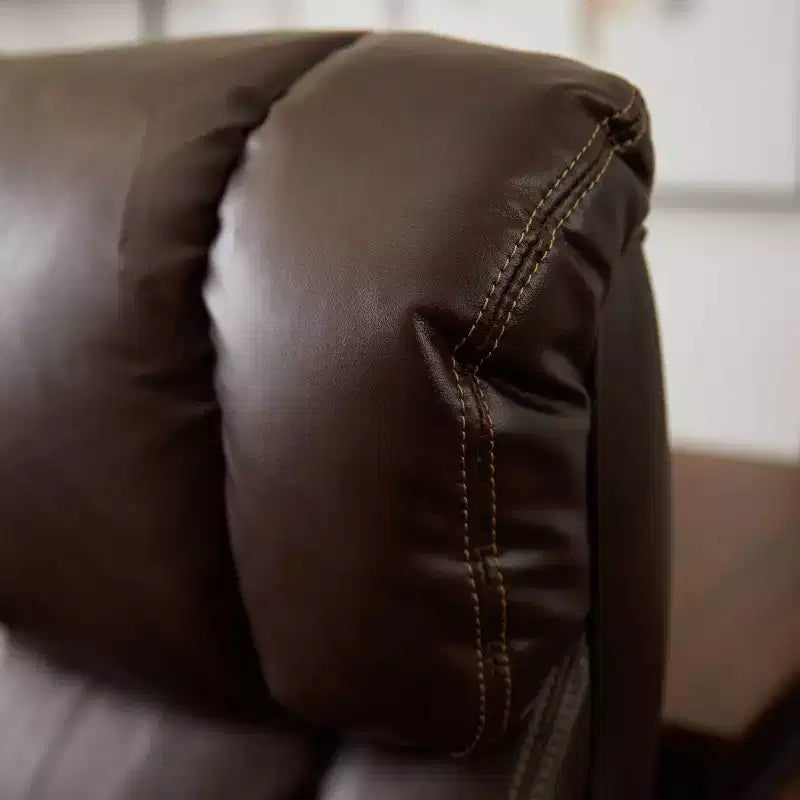Sedia direzionale grande e alta marrone - La-Z-Boy: Memory Foam, ergonomica, capacità 181 kg