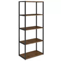 72" Brinkley Bookcase Rustic Natural Aged Brown - WyndenHall