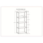 Libreria Brinkley 72" Naturale Rustico Marrone Invecchiato - WyndenHall