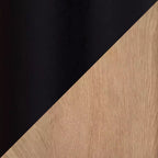 Libreria snella in acciaio/legno da 75" nera/marrone - LumiSource