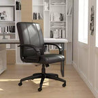 Sedia direzionale Caressoft a schienale medio nera - Boss Office Products