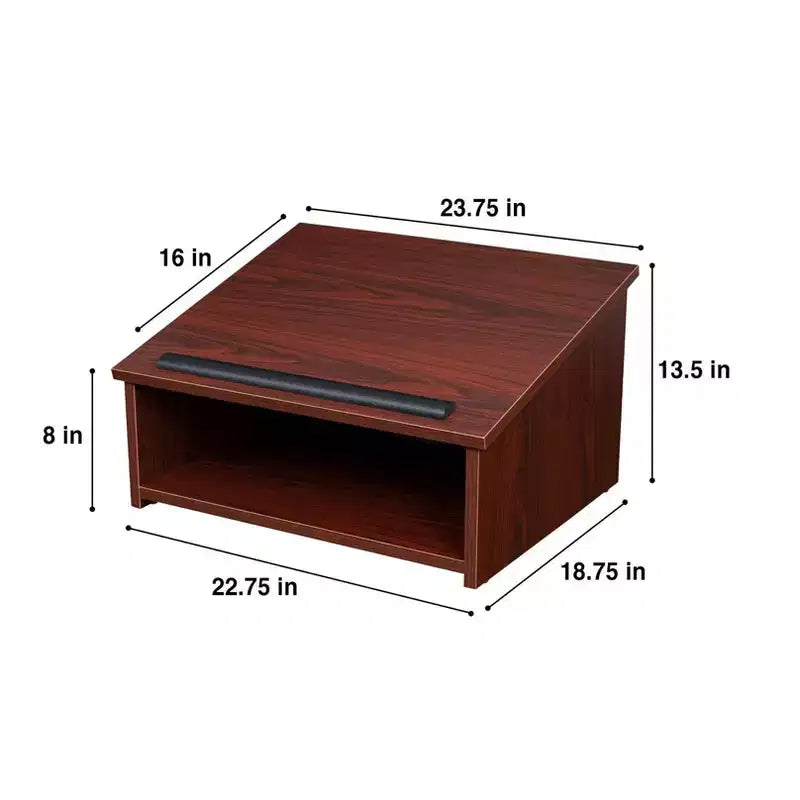 Leggio da tavolo podio per conferenze in mogano - Hampden Furnishings: design moderno, truciolato con superficie laminata