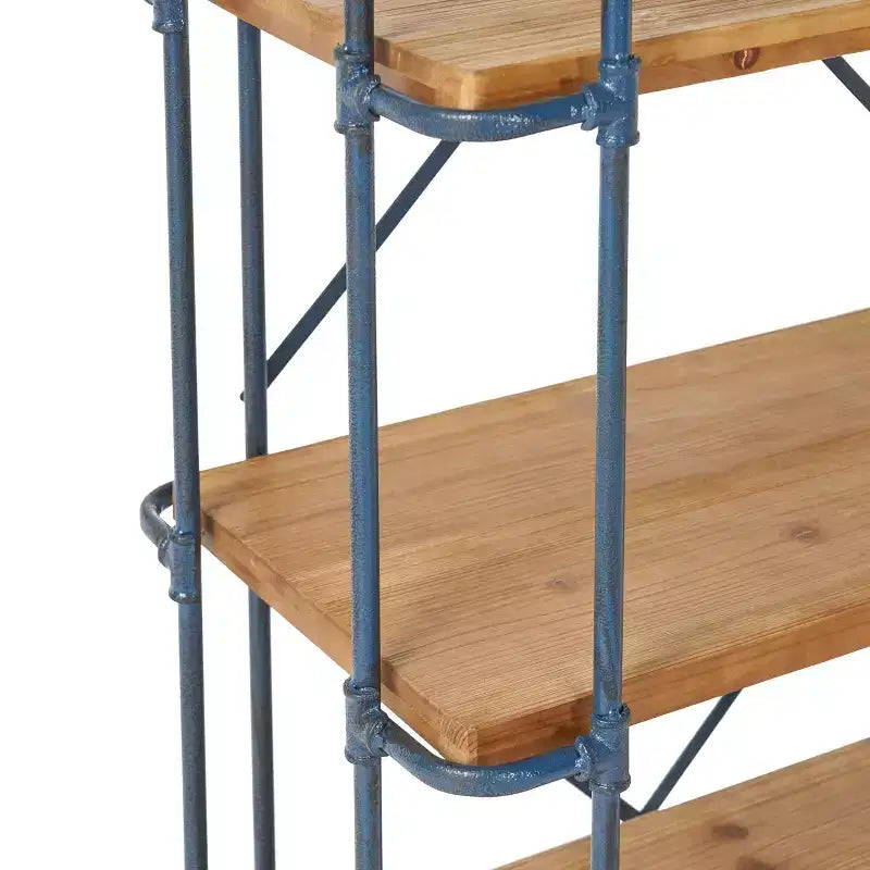Christopher Knight Home Yorktown 66,75" Libreria Industriale a 5 Ripiani Marrone: Metallo e Legno, Stile Console, Capacità 113 kg