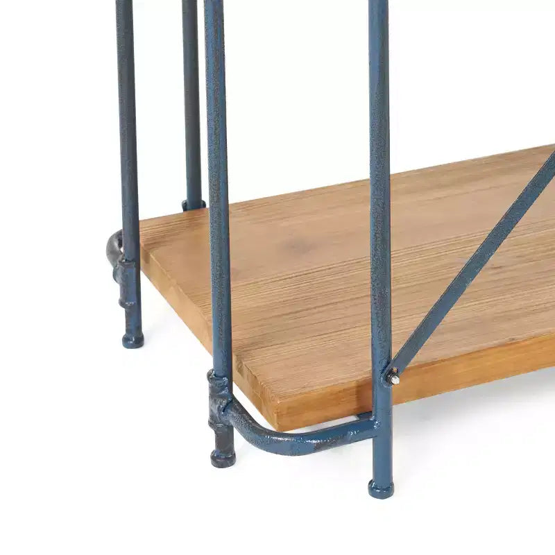 Christopher Knight Home Yorktown 66,75" Libreria Industriale a 5 Ripiani Marrone: Metallo e Legno, Stile Console, Capacità 113 kg