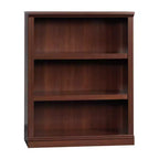 Sauder Libreria a 3 ripiani 43.78" ciliegio: Moderna di metà secolo, regolabile, costruzione in truciolato: Stoccaggio per ufficio in casa