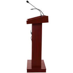 Hampden Furnishings Orator Leggio da Conferenza in Mogano: Stile Moderno, Telaio in MDF, Superficie Laminata, Montaggio da Adulti Richiesto