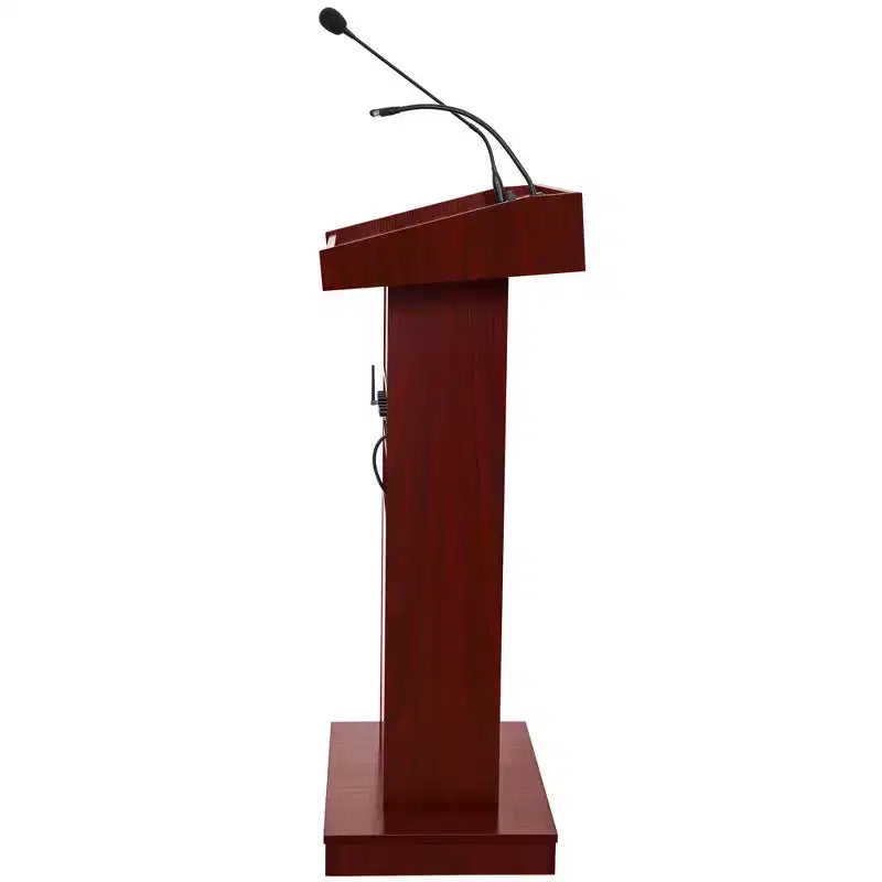 Hampden Furnishings Orator Leggio da Conferenza in Mogano: Stile Moderno, Telaio in MDF, Superficie Laminata, Montaggio da Adulti Richiesto