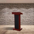 Hampden Furnishings Orator Leggio da Conferenza in Mogano: Stile Moderno, Telaio in MDF, Superficie Laminata, Montaggio da Adulti Richiesto