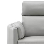 Sedia Sagen Active Sitting grigio similpelle 40" - Acme Furniture: morbida, reclinabile a 150°, nessun montaggio