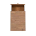 Mobiletto Archivio a 3 Cassetti con Rotelle Wedeln in Legno Finitura Naturale - Powell: Contenitore Mobile con Rotelle Bloccabili