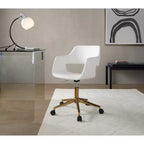 Sedia operativa LumiSource Margarite, oro/bianco PU