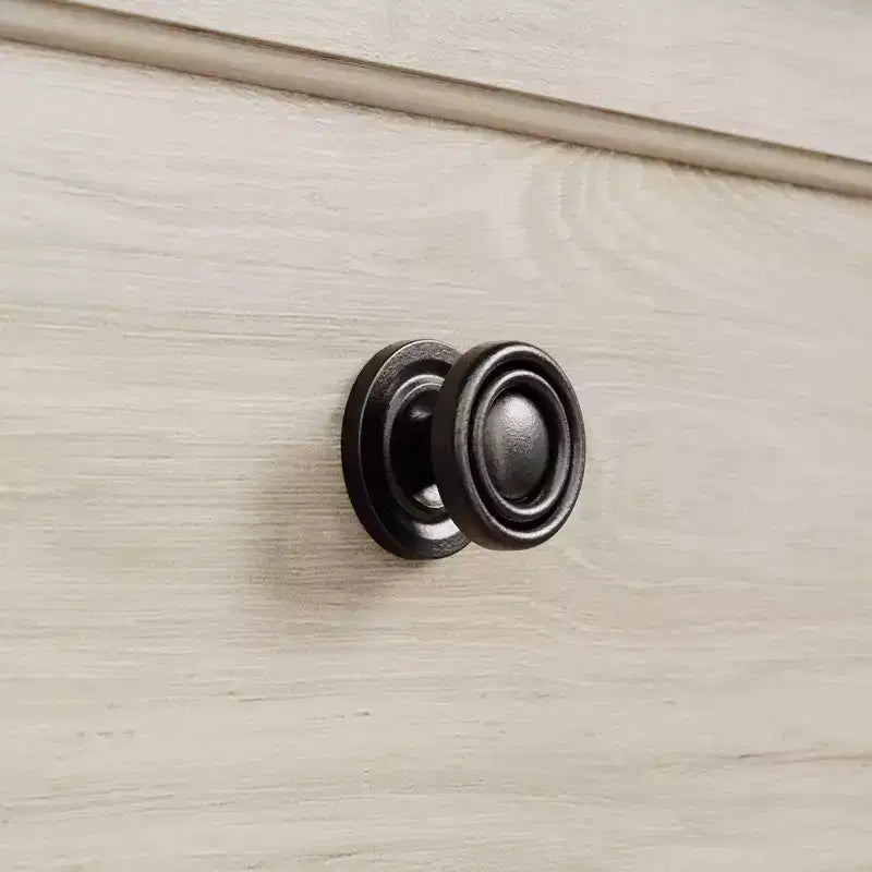 Sauder Cassettiera laterale a 2 cassetti Hammond Chalk Oak: Stile moderno, struttura in legno di gomma, pulire a macchia