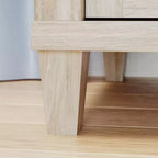 Sauder Cassettiera laterale a 2 cassetti Hammond Chalk Oak: Stile moderno, struttura in legno di gomma, pulire a macchia