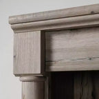 Libreria Palladia da 72" con Ante in Rovere Fessurato - Sauder: Ripiani Regolabili, Pannello Posteriore Chiuso