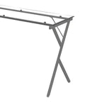 Scrivania Acme Furniture Demas in vetro trasparente/finitura argento