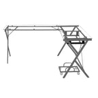Scrivania Acme Furniture Demas in vetro trasparente/finitura argento