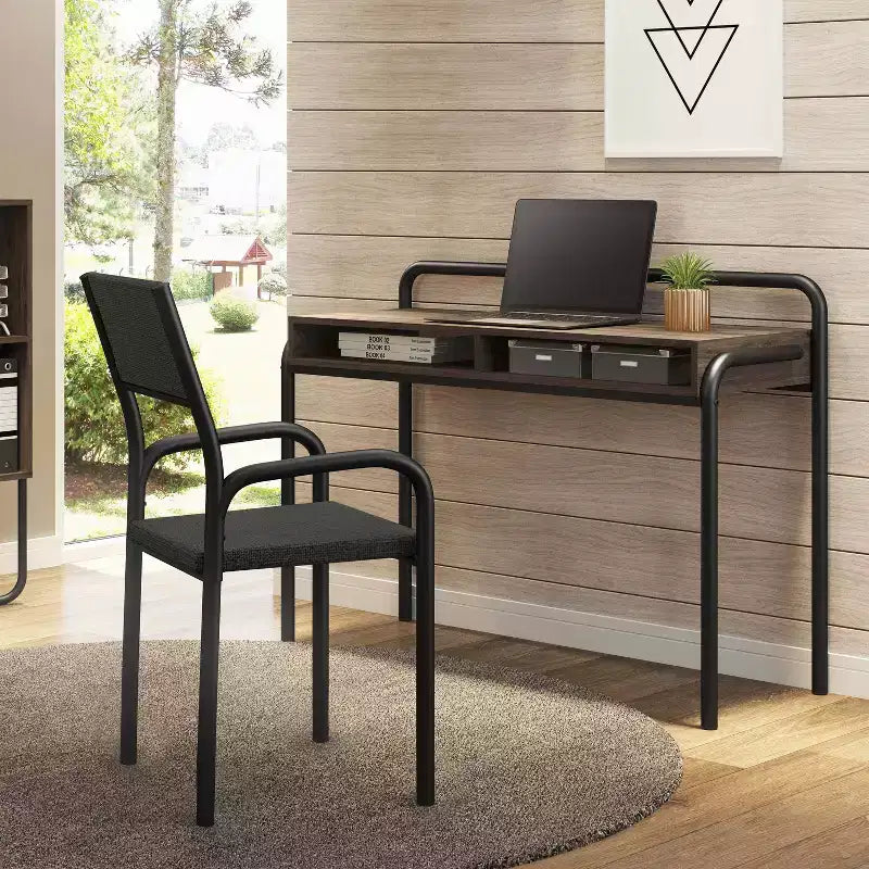 Metal Frame Office Visiting Chair Black - Techni Mobili