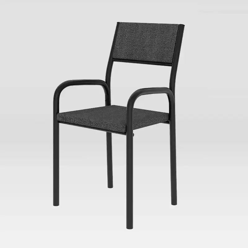 Sedia da Ufficio Visitatore con Telaio in Metallo Nera - Techni Mobili