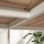 Sauder 26"x20" Bergen Circle Scrivania Return Kiln Acacia: Resistente a Calore e Graffi, Certificato BIFMA, Telaio in Metallo