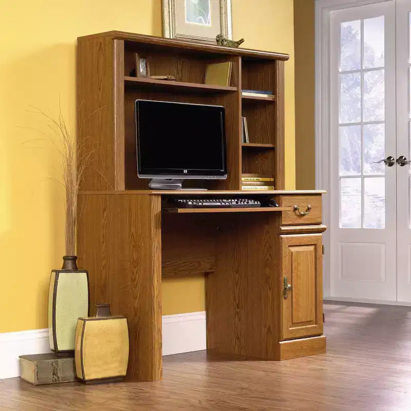 Scrivania per computer Orchard Hills con alzata Grigio - Sauder