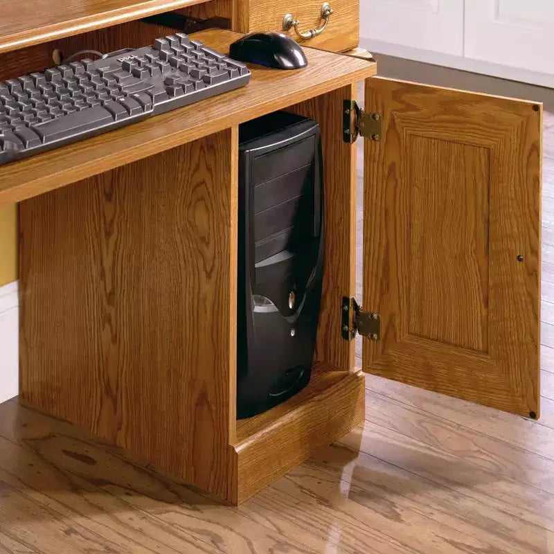 Scrivania per computer Orchard Hills con alzata Grigio - Sauder