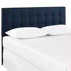 Full Lily Upholstered Fabric Headboard Navy - Modway