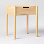 Scandi Nightstand Natural - Room Essentials™